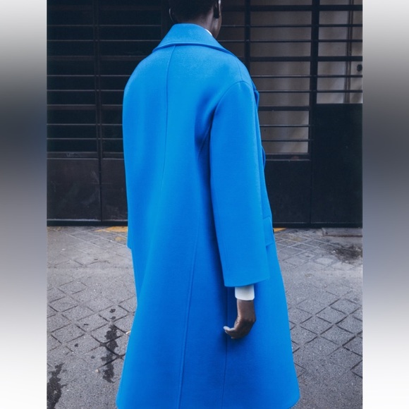 ZARA BLOGGERS FAV WOOL BLEND OVERSIZED COAT - Picture 7 of 15
